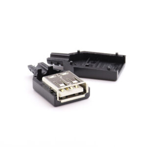 USB Type-A Female Connector kit with Plastic Housing